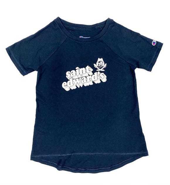 Girls Champion University Tee-Navy